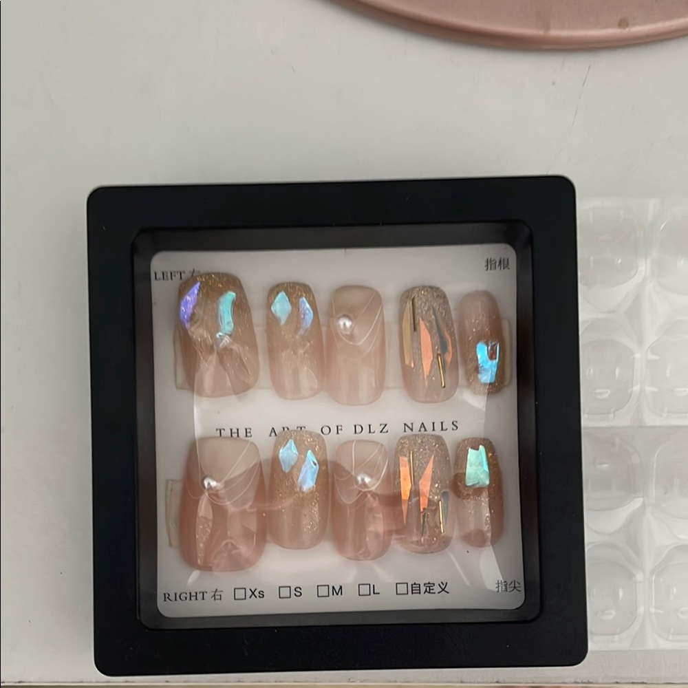 Iridescent Press-On Nails